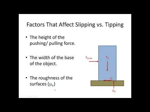7.2 Slipping vs. Tipping - Video Lecture - JPM