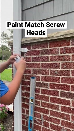 Painting Blue TapCon Screws to Match