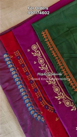 Computer work blouse designs #blousework #goodknotsembroidery #embroideryblouse