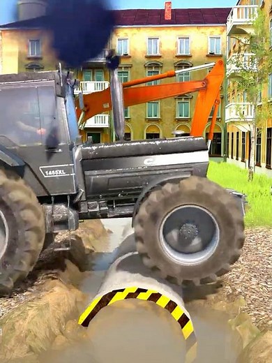 Spintires: MudRunner -SHACMAN DELONG X3000 Towing a Truck on a Snowy Road Ep386