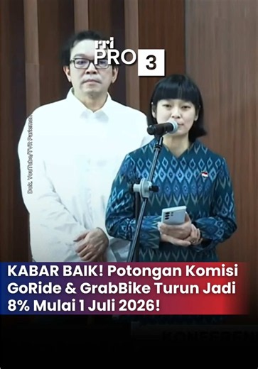Mulai 1 Juli 2026, PT GoTo Gojek Tokopedia Tbk (Gojek) dan Grab Indonesia resmi mengumumkan kebijakan baru terkait penyesuaian potongan komisi. Layanan transportasi penumpang ojek online roda dua (GoRide dan GrabBike) akan menerapkan komisi sebesar 8%! Langkah ini diharapkan dapat memberikan dampak positif bagi pendapatan para mitra driver dan menjaga keberlangsungan ekosistem transportasi online di tanah air. Bagaimana tanggapan kalian para driver atau pengguna setia ojol mengenai kebijakan bar