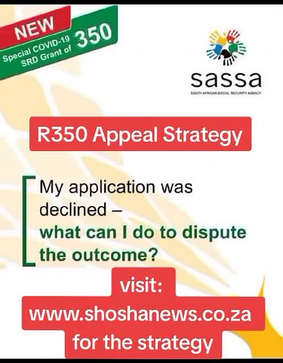 SASSA R350 Appeal Strategy and Updates