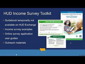 CDBG Income Survey Training
