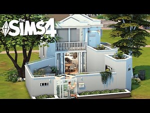 🏠👩🏻‍❤️‍👨🏼 Real to Sims: Couple's White House | Sims 4 Stop Motion Build | NO CC