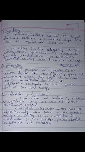 PROCESS OF RECRUITMENT |Meaning and Steps in Recruitment | Human Resource Management #hrm #hr