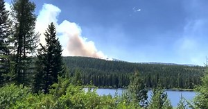 Little change seen at Colt Fire northwest of Seeley Lake