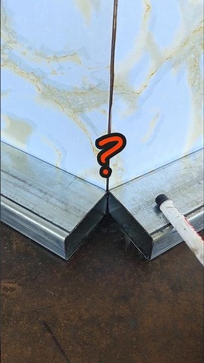 The secret to cutting 135 degree angles: A simple method with very precise results. #welding #tricks