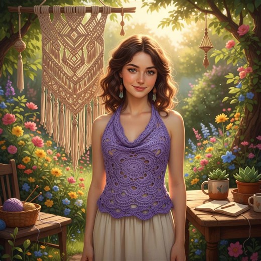 Crochet Halter Top Pattern, Summer Crop Tank, Intermediate Amigurumi Style (digital Download) - Etsy