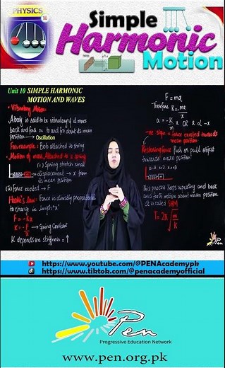 Simple Harmonic Motion I Physics 10th Class I SHM #education #penacademy #physicsclass10th