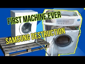 SAMSUNG Self Destructing Washing Machine. Washing Machine destruction #fungear