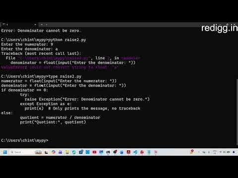 Exception handling in Python - The raise statement - CBSE Class XII + B.E. AI and ML - 2 of 4