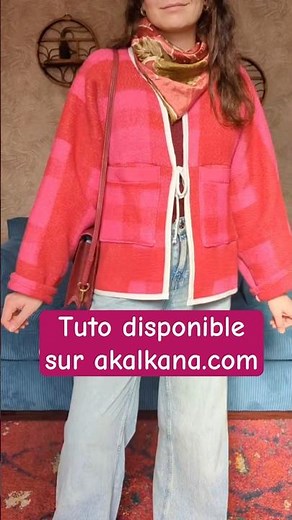 La saison idéale pour se coudre une veste en laine 🪡 #couturedebutant #tutocouture #couture #veste