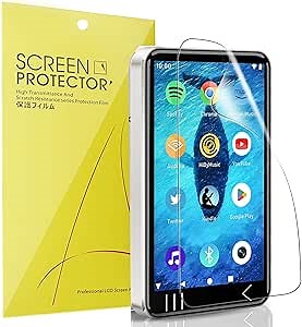 Lamshaw Compatible for HIFI WALKER G7 MP3 Player Screen Protector, [6 Pack] Full Coverage TPU Clear Film Compatible for HIFI WALKER G7 4 Inches MP3 Player (6 Pack)