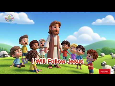 Kids Bible Tune Melody**🌟 I Follow Jesus | Kids Worship Song 🌟**