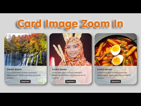 Card Image Zoom on Hover Effects using HTML & CSS ‪@codehal‬