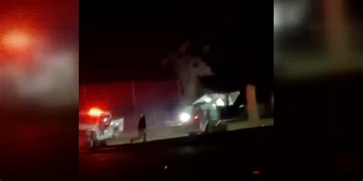 SCENE VIDEO: Shots fired at skid loader during Thursday's incident