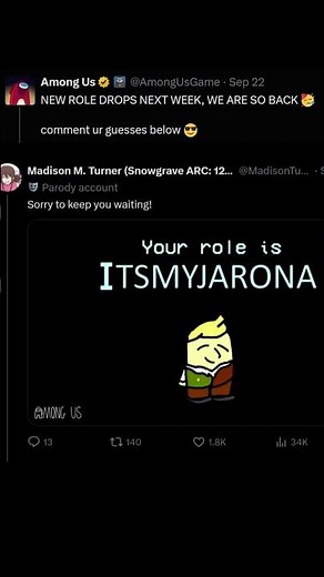 Guess the new Among Us role... #amongus #memes #deltarune