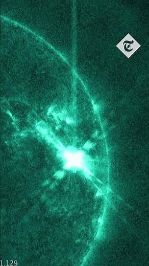 Strongest solar flare emitted by the Sun for years - Nasa footage