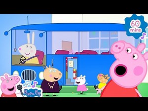 The Wheels on the Bus 🚌 Peppa Kids Songs & Nursery Rhymes 🐷🎵 Peppa Pig Cartoon | Peppa Pig Songs