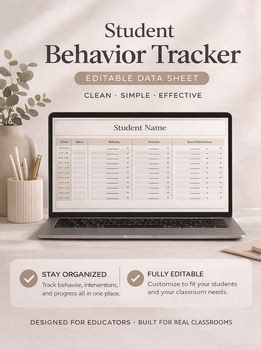 Behavior Digital Data Tracking Sheet | ABA & Behavioral Data (Google Sheets)