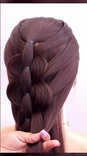 Easy Ponytail hairstyle #bridal #fashion #hairstyle