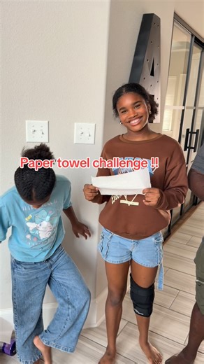 20 reactions | Paper Towel Challenge.. We had to prank dad #prank #papertowelchallenge #gamenight #reels #familygamenight #fungamestoplay | Love the AJs | Facebook