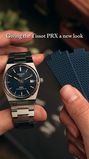 LUFF | Watch Straps on Instagram: "Swapping out the Tissot PRX bracelet for a rubber strap might be the easiest way to refresh the entire look of the watch. Thanks to the quick-release feature on the strap, it can be done in seconds, no tools, no fuss. The result? A cleaner fit, a sportier vibe, and a watch that feels just as good as it looks. #watchstrap #watchaccessories #luxurywatch #wristcandy #watchfam #watchcollectors #natostrap #tissot #tissotprx #tissotprxpowermatic80"
