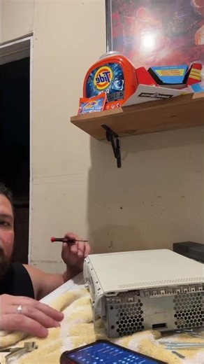 Changing out the disc drive in a XBOX 360 #xbox360 #xbox #retrogaming