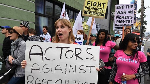 #MeToo march steps on Hollywood stars