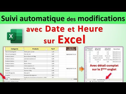Astuce Excel : Suivi automatique des modifications avec date et heure 📊✨