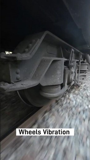High speed bogie wheels suspension vibration. #train #shorts