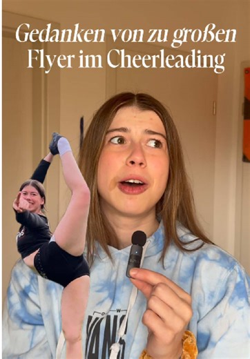 Die Ängste eines großen Flyers im Cheerleading