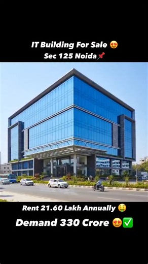 Auren Infra on Instagram: "🏢 Prime Commercial Asset for Sale – Sector 125 📌 Property Highlights: Location: Sector 125 Plot Size: 8,000 sq. meters Total Covered Area: 3,60,000 sq. ft. Leaseable Area: 2,50,000 sq. ft. Configuration: Tower A: G + 8 Floors Tower B: G + 11 Floors 💰 Financials: Monthly Rental Income: ₹1.80 Cr (Approx.) Asking Price: ₹325 Cr 📌 Important Note: In the video we uploaded, the rent was mistakenly shown as ₹21.60 lakh. The correct figure is ₹21.60 crore. ⭐ An ideal oppor