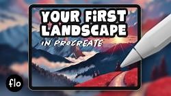 【Procreate】新手级教程 You Can Draw This in PROCREATE 手把手一步步教你绘制你的第一幅风景插画_哔哩哔哩_bilibili
