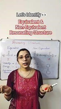 Resonance Structure | Organic Chemistry | Equivalent and Non equivalent Resonance Structures