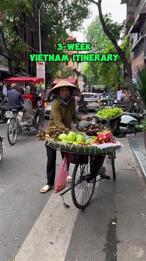 3-week Vietnam itinerary with 8 destinations 🇻🇳 You can definitely adjust the duration at each location, add more time, or reduce it based on your preferences and the time you have in Vietnam. We did this itinerary and it was amazing. ❤️ Our advice is that if you only have 1 week in Vietnam, it would be better to discover one region: either the North with Hanoi, the Ha Giang Loop, and Sapa; the Central region with Hue, Da Nang, and Hoi An; or the South with Ho Chi Minh City, Phu Quoc, and the 