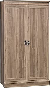 Sauder Barrister Lane Storage Cabinet, Salt Oak finish