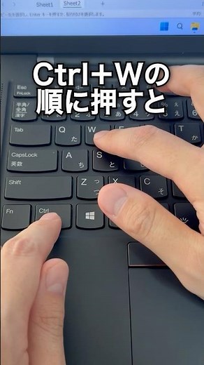 ExcelでCtrl→Wの順に押すと…#shorts