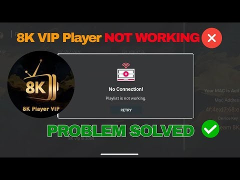 8K VIP Player Playlist Error Fixed in 1 Minute