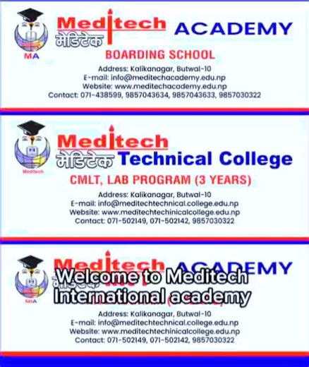 New admission open at meditech academy