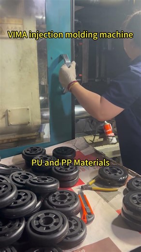 VIMA Caster injection molding machine #caster #casters #factory #casterwheel #manufacturing