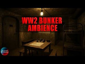 WW2 Bunker Ambience – Inside a German Bunker During Battle (Relaxing War Sounds)