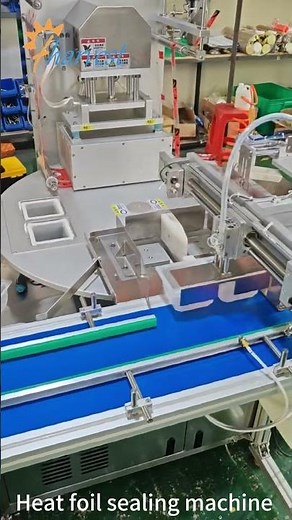 Heat Foil Sealing Machine for plastic Container, Hot Film Sealing Machine for Food, Sealing Machine