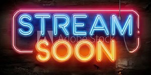 Stream Starting Soon Neon Text Animation for Live Interactions Generative AI