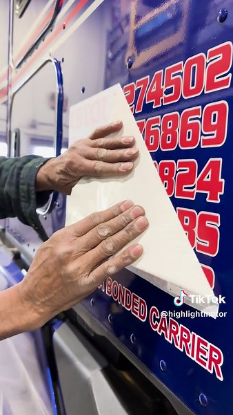 Check out this exclusive inside look on how we get decals installed on our trucks! Highlight Motor Group proudly delivers trust and we prioritize our clients confidence with every trip, which is why we ensure that our trucks are unforgettable and undeniably the best looking fleet on the road. Whenever you see a Highlight Truck, it has met the highest standards of safety and quality, and we proudly let the world know who we are with our signature decals and wraps. #trucks #repairshop #truckdecals
