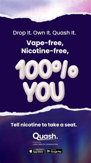 Quash gives you real tools to quit smoking or vaping for good. Download the Quash app today: https://www.quashapp.com/ | Huron Perth Public Health | Facebook
