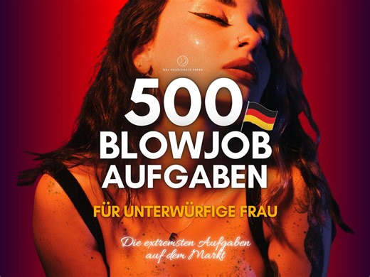 500 Blowjob Aufgaben Für Submissive Frau. BDSM Deepthroat Training, Oral Sex Ideen, Demütigung & Kinky Challenges, Kinky Geschenk Für Sub. - Etsy