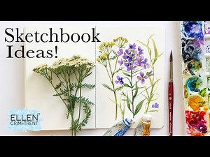 Ideas to fill your sketchbook- Watercolor WILDFlowers