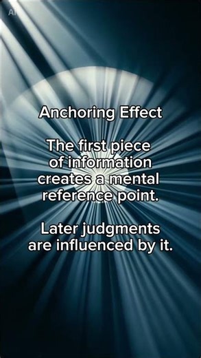 Anchoring Effect – How First Information Shapes Decisions