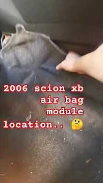 2006 scion xb air bag module location 👌🤔 #automotivetips #automobile #mechanic